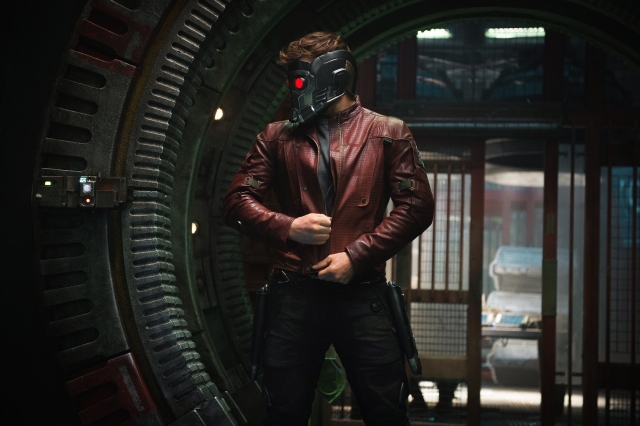 A slight casting misstep. Cool headgear and a leather jacket don't make up for the fact that the Starlord is a pothead from That 70's Show.